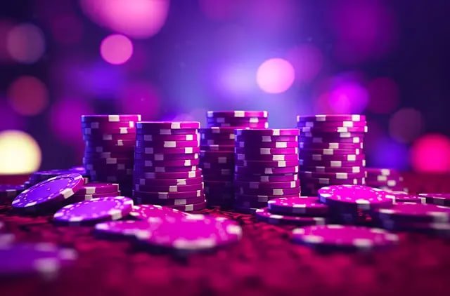 Meja Blackjack dealer langsung di studio vespatoto dengan kartu dan chip
